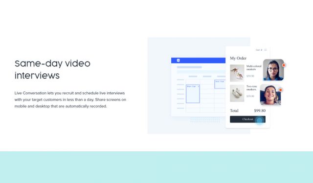 captura de pantalla de usertesting.com