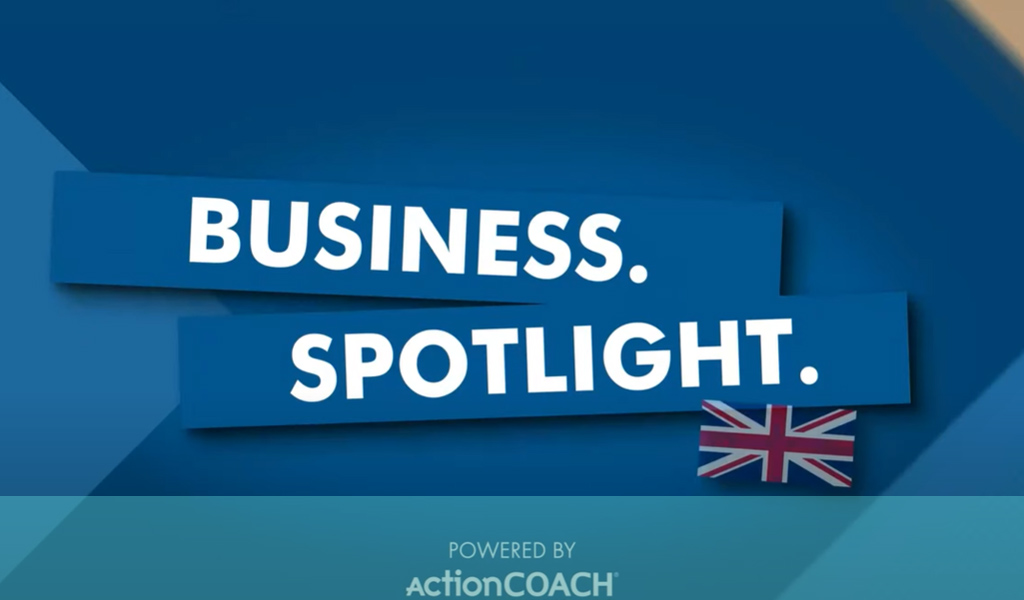 Screen grab of opening banner saying Business Spotlight